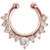 crystal stud nose red ring