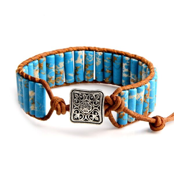 Bohemian Handmade Stone Bracelet blue