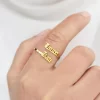 Custom Double Name ring Meaningful Mother Gift