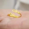 Custom Double Name Ring for gift