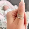 Custom Double Name ring mother and child