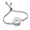 Perfume stainless steel rose bracelet