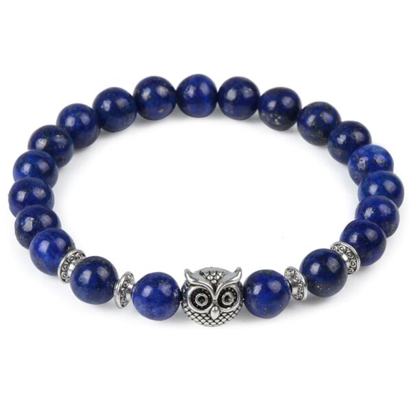 sliver owl blue bracelet