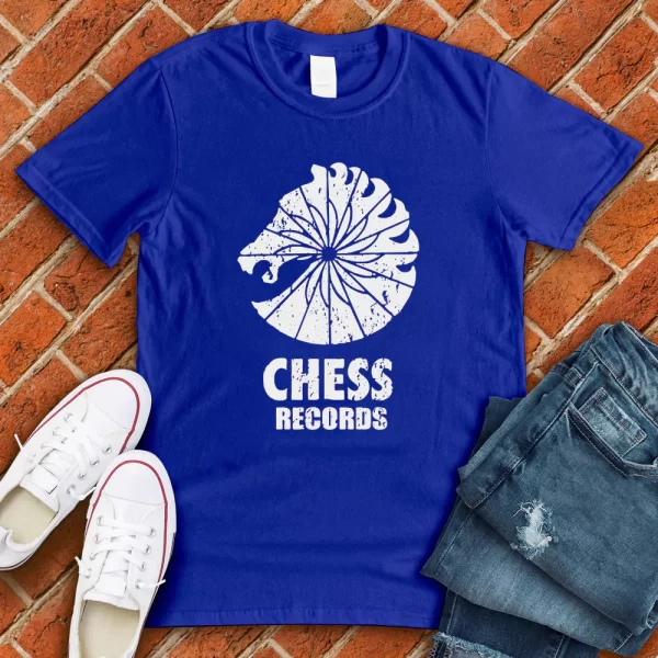 chess records royal blue tshirt