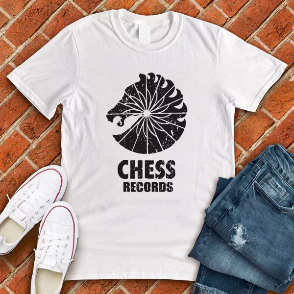 chess records white tshirt