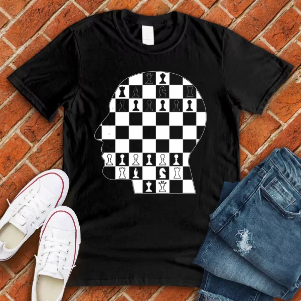 Chess Board Art black tshirt
