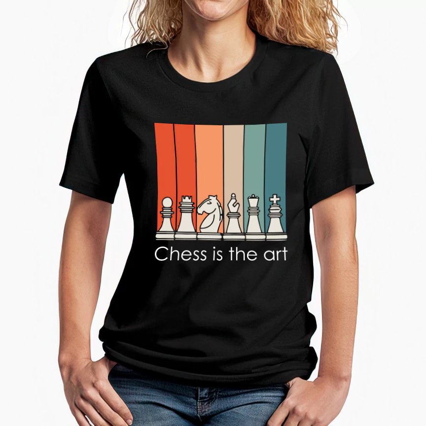 art of chess black girl tshirt