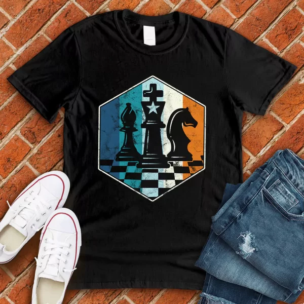chess club black tshirt