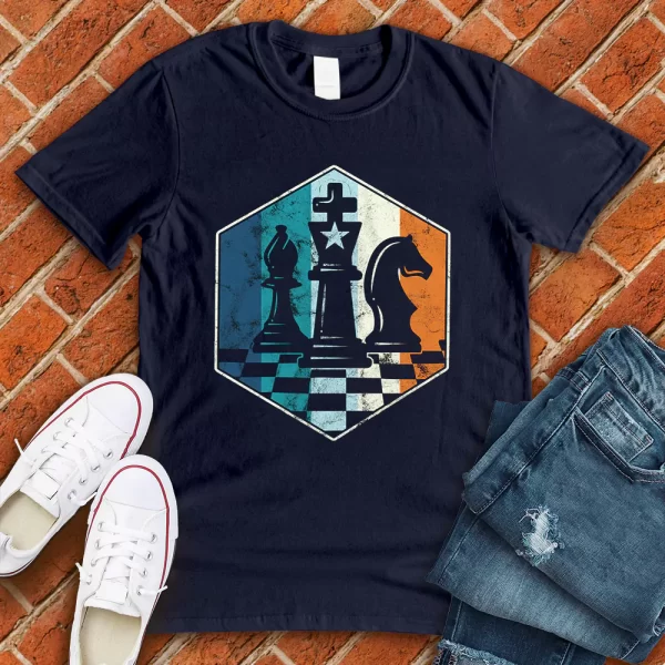 chess club navy blue tshirt