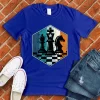 chess club royal blue tshirt