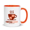 chess coffee mug orang color