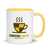 chess coffee mug yellow color