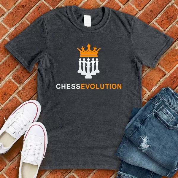 chess evolution t shirt grey t shirt