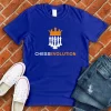 chess evolution t shirt royal blue t shirt