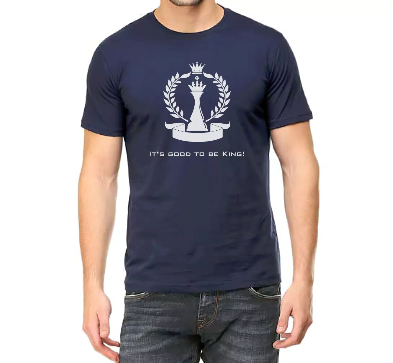 chess king piece t shirt for man