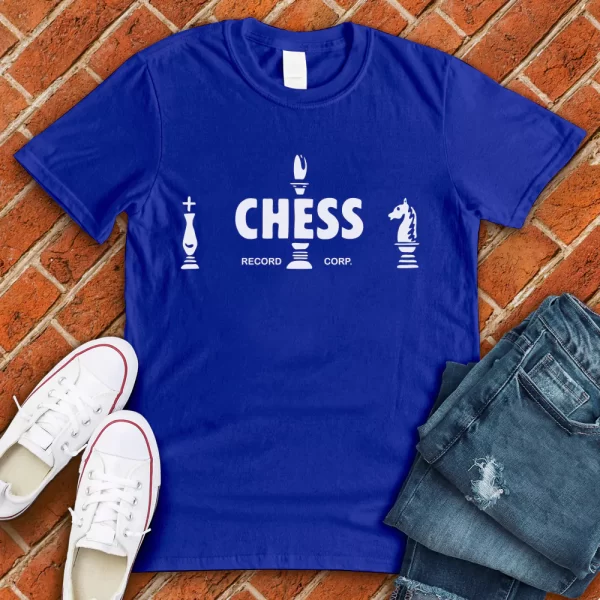 chess record corp royal blue tshirt