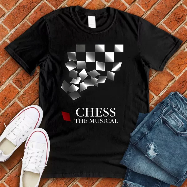 chess the musical t-shirt black color