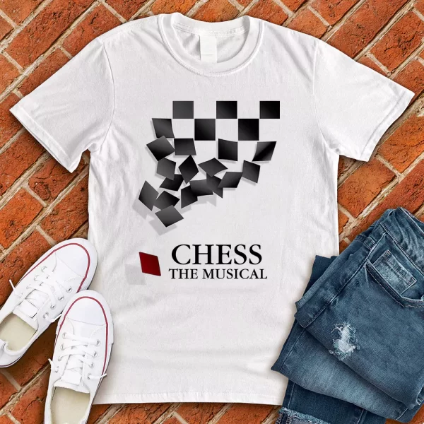 chess the musical t-shirt white color