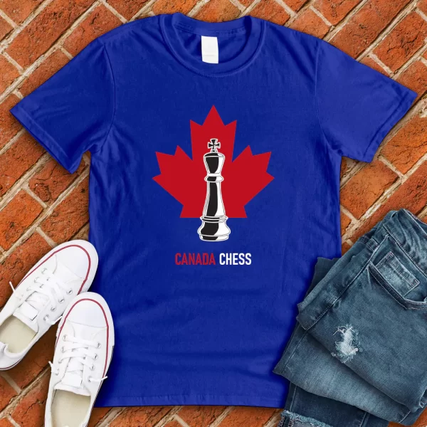 childrens chess t shirt royal blue color
