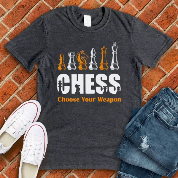 choose your weapon chess grey color