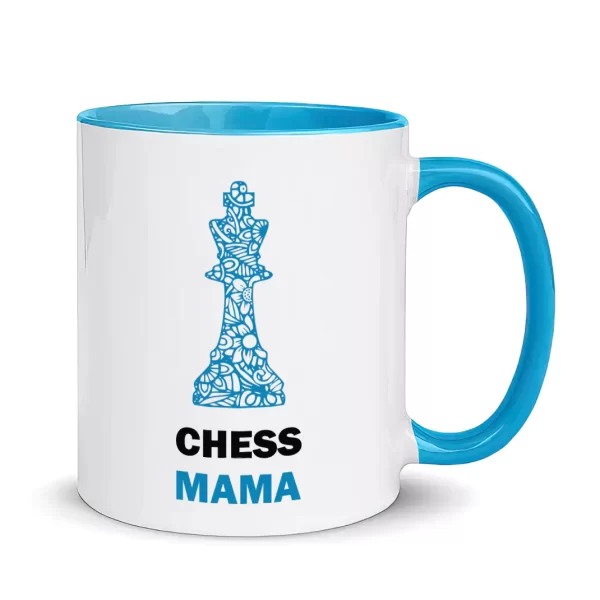 cute blue chess mug for mama
