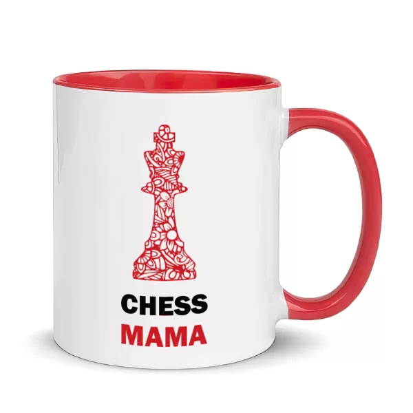 cute red chess mug for mama