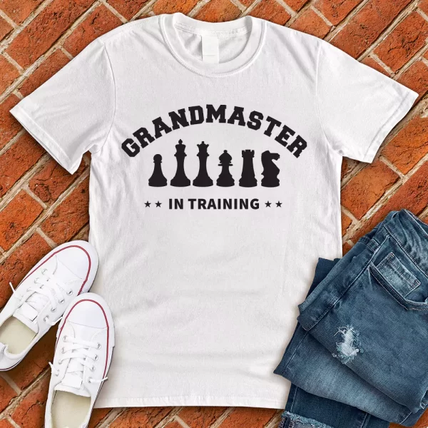 grandmaster in training white tshirt