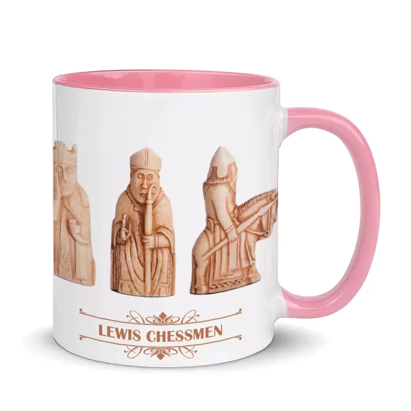 lewis chess mug pink color