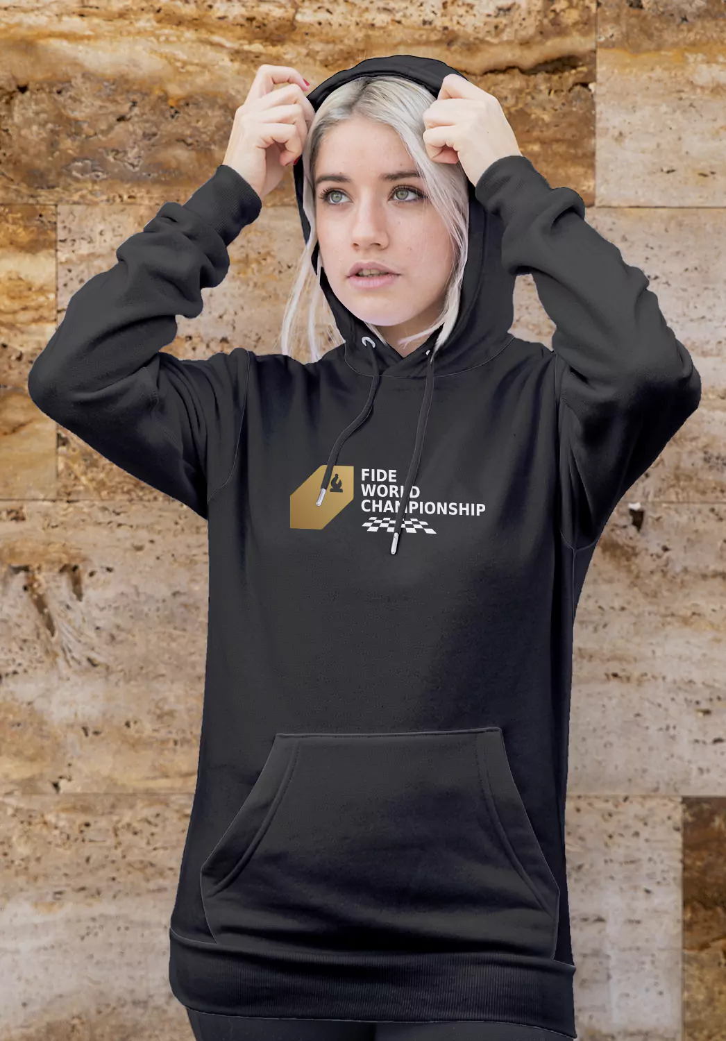 Fide world championship chess hoodie for her
