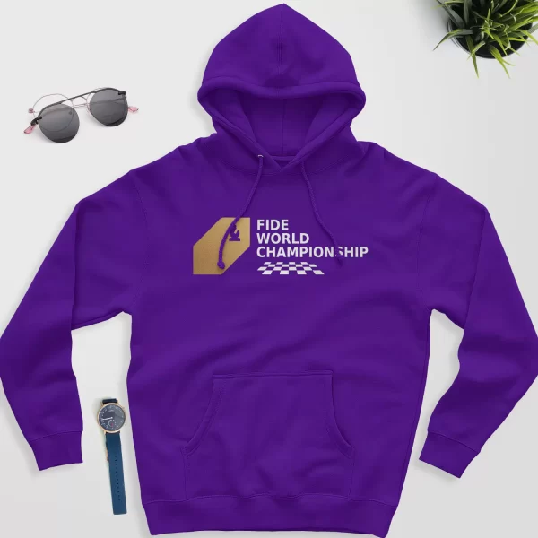 Fide world championship chess hoodie puple color