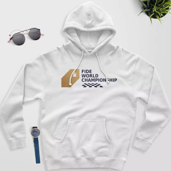 Fide world championship chess hoodie white color