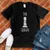 chess T-shirt -The Queen black color