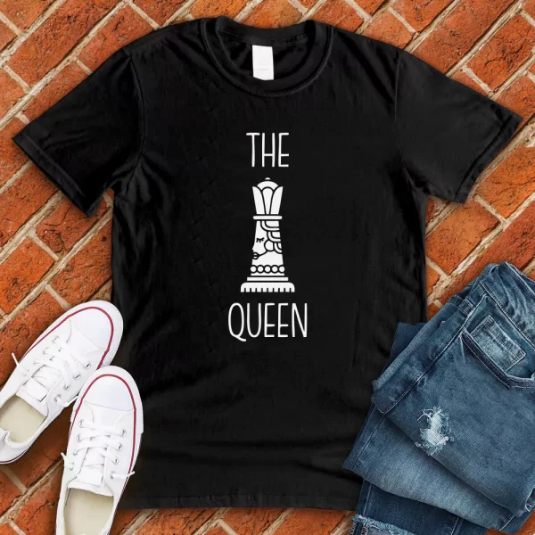 chess T-shirt -The Queen black color