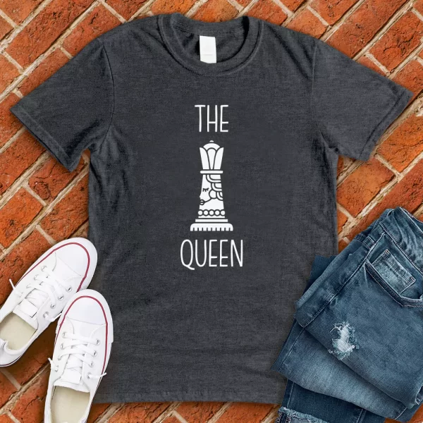 chess T-shirt -The Queen grey color
