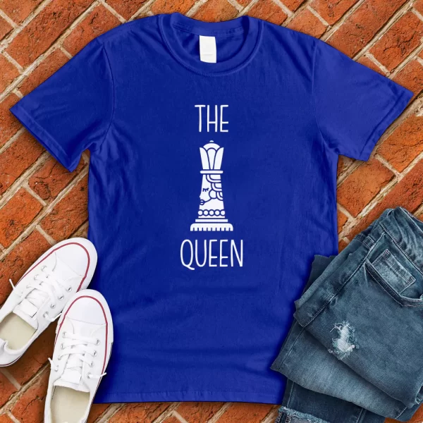chess T-shirt -The Queen royal blue color