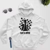 chess board hoodie white color