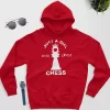 chess hoodie for her - just a girl - red color