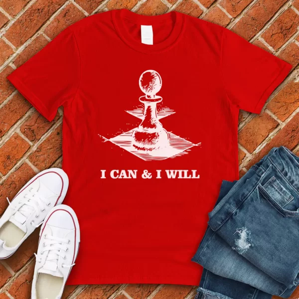 chess pawn red t shirt