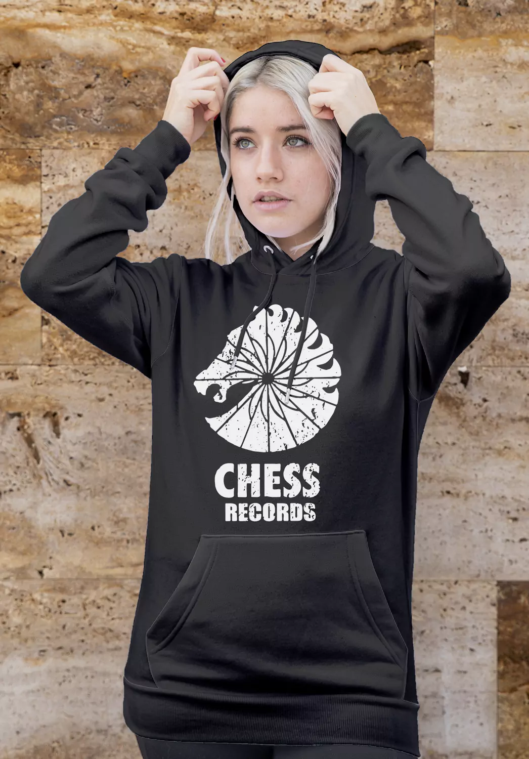 chess records hoodie for girls