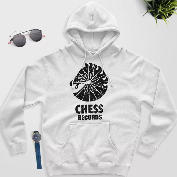 chess records hoodie white color