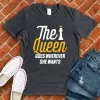 chess tshirt-Queen goes wherever she wants grey color