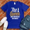 chess tshirt-Queen goes wherever she wants royal blue color