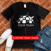 custom chess team t shirt black color