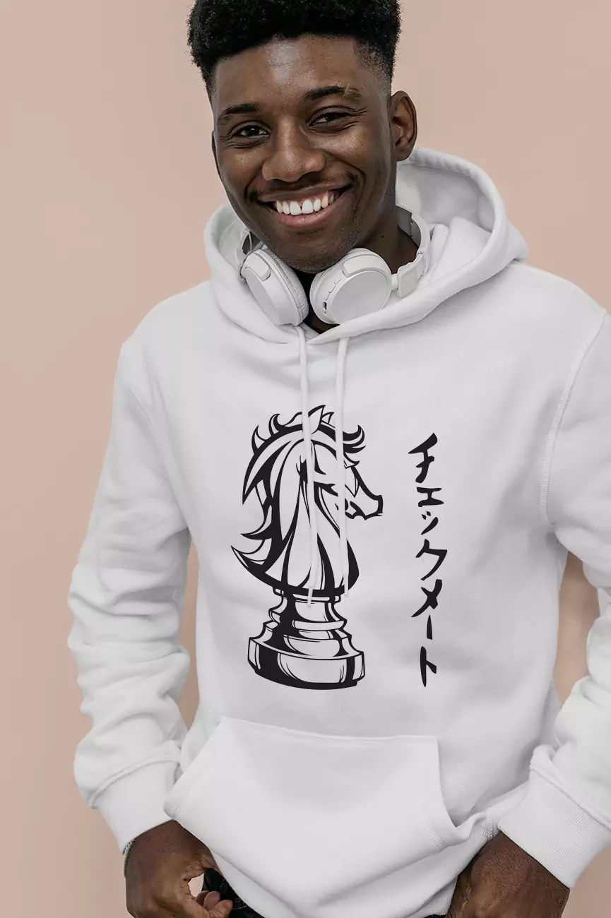 knight chess piece hoodie for man