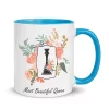 most beautiful queen chess mug blue color