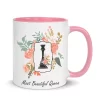 most beautiful queen chess mug pink color