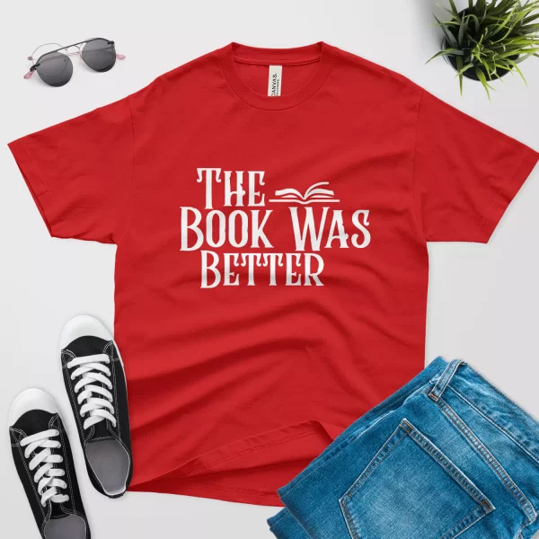 the book was better t shirt v2 red color