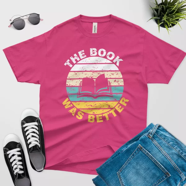 the book was better vintage t shirt berry color