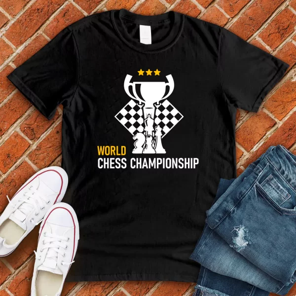 world chess championship t shirt black color