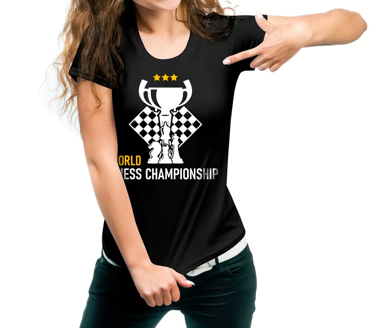 world chess championship t shirt for girls